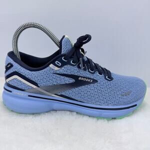 Brooks Ghost 15 Womens Running Shoes Vista Blue Peacoat Linen Size 6